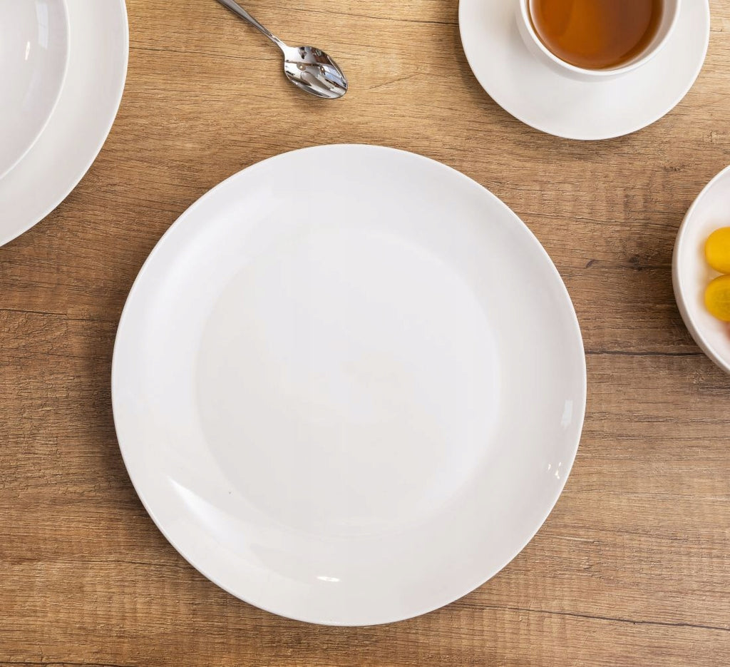 Kreminė porcelianinė pietų lėkštė, 26 cm – nuotrauka 4