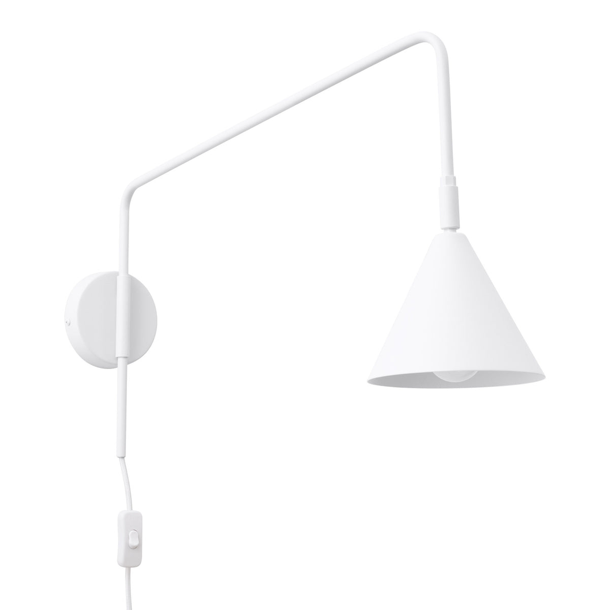 Sieninis šviestuvas Nox Classic – Baltas