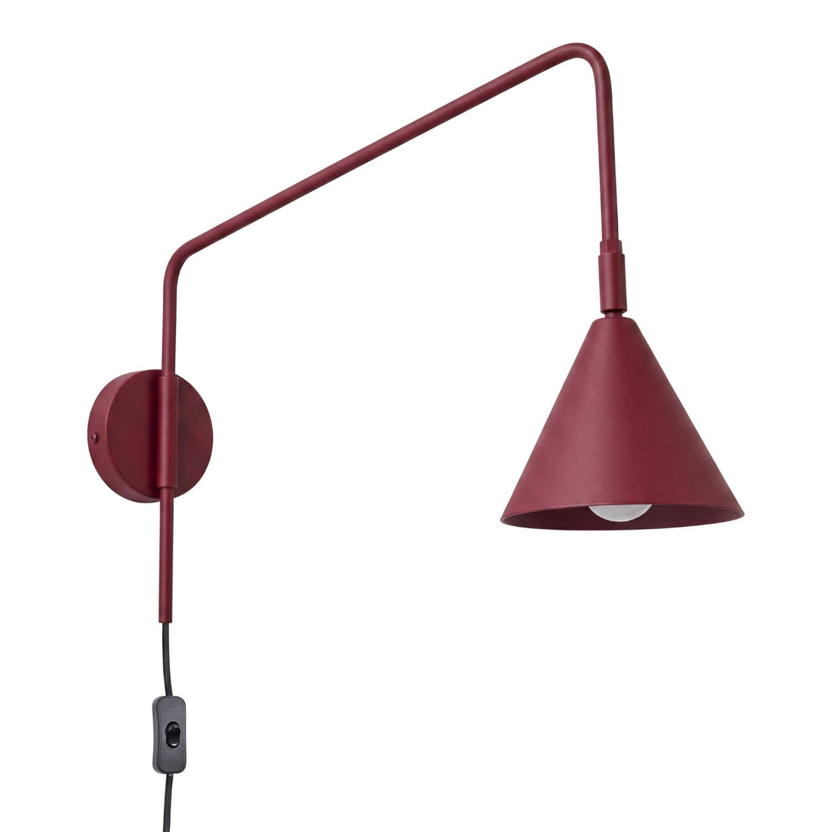 Sieninis šviestuvas Nox Classic – Burgundo