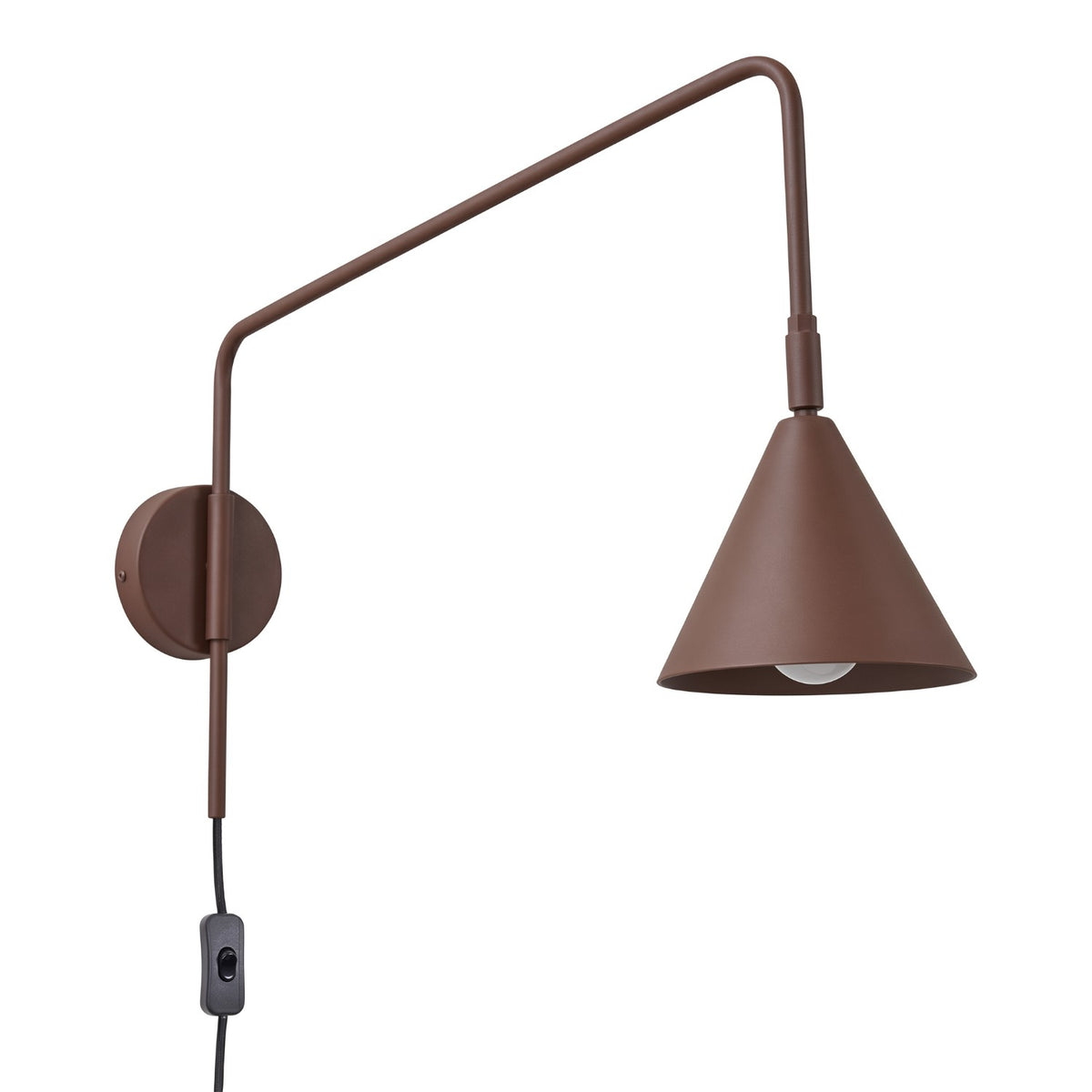 Sieninis šviestuvas Nox Classic – Rudas