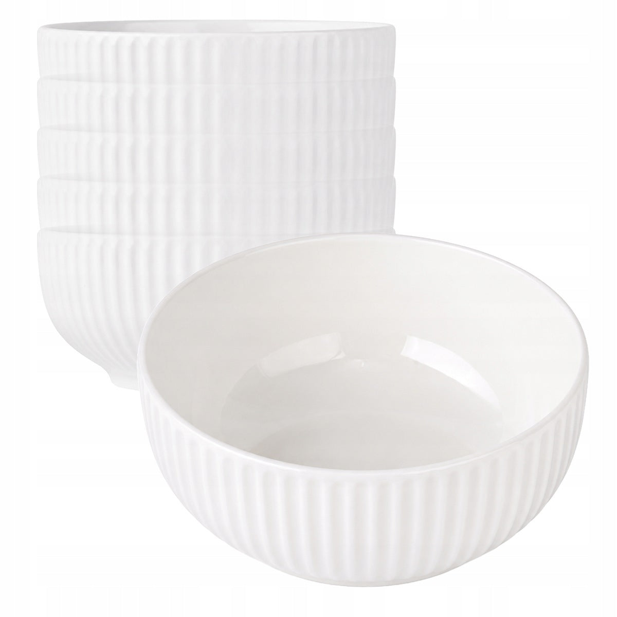 Kreminių porcelianinių dubenėlių rinkinys, 15,5 cm, 750 ml, 6 vnt.