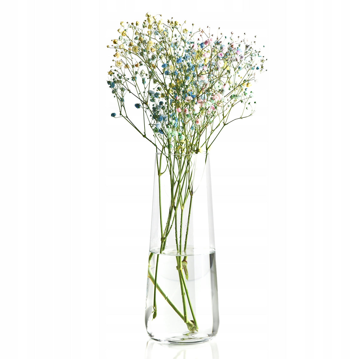 Aukšta stiklinė vaza 24 cm – nuotrauka 1