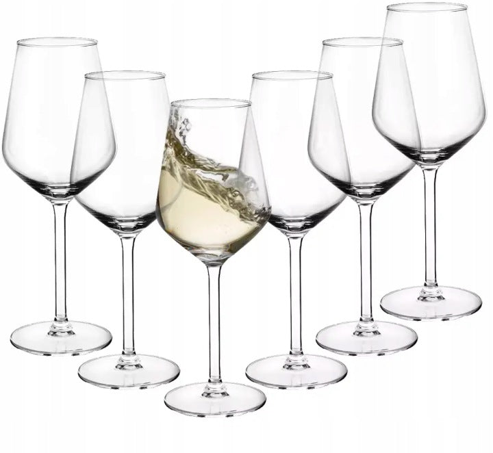 Baltojo vyno taurių rinkinys 370 ml, 6 vnt. – nuotrauka 1