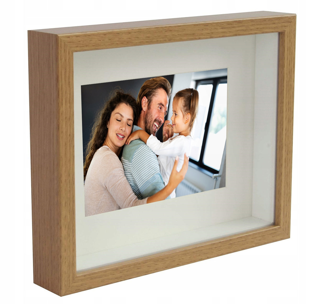 Gilus 3D nuotraukų rėmelis 20×25 cm, ąžuolo spalvos – nuotrauka 4