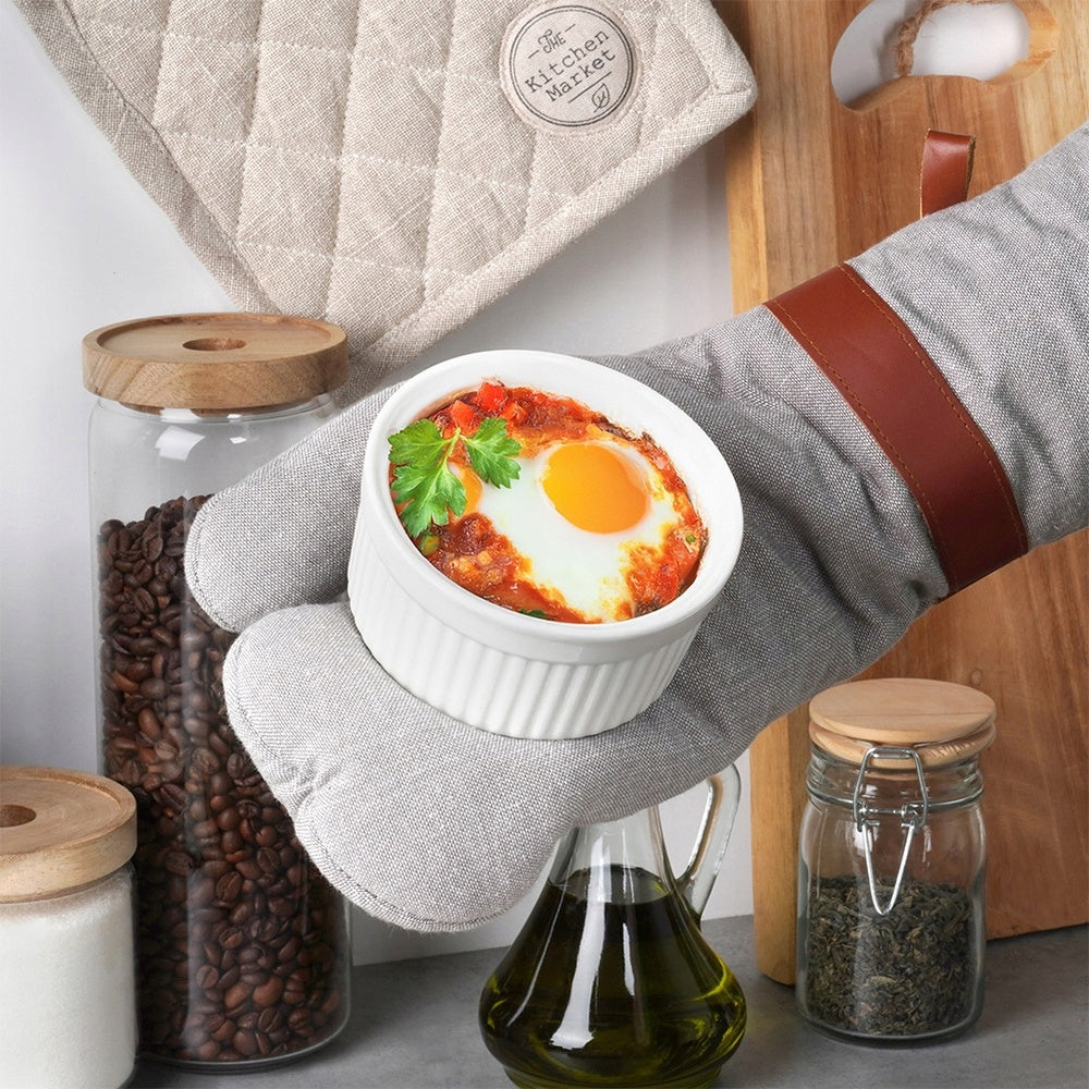 Keraminių apkepų formelių rinkinys, 6 vnt. po 260 ml – nuotrauka 4