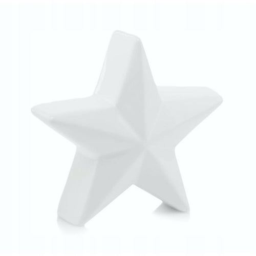 Balta keraminė žvaigždė 14 cm – nuotrauka 1