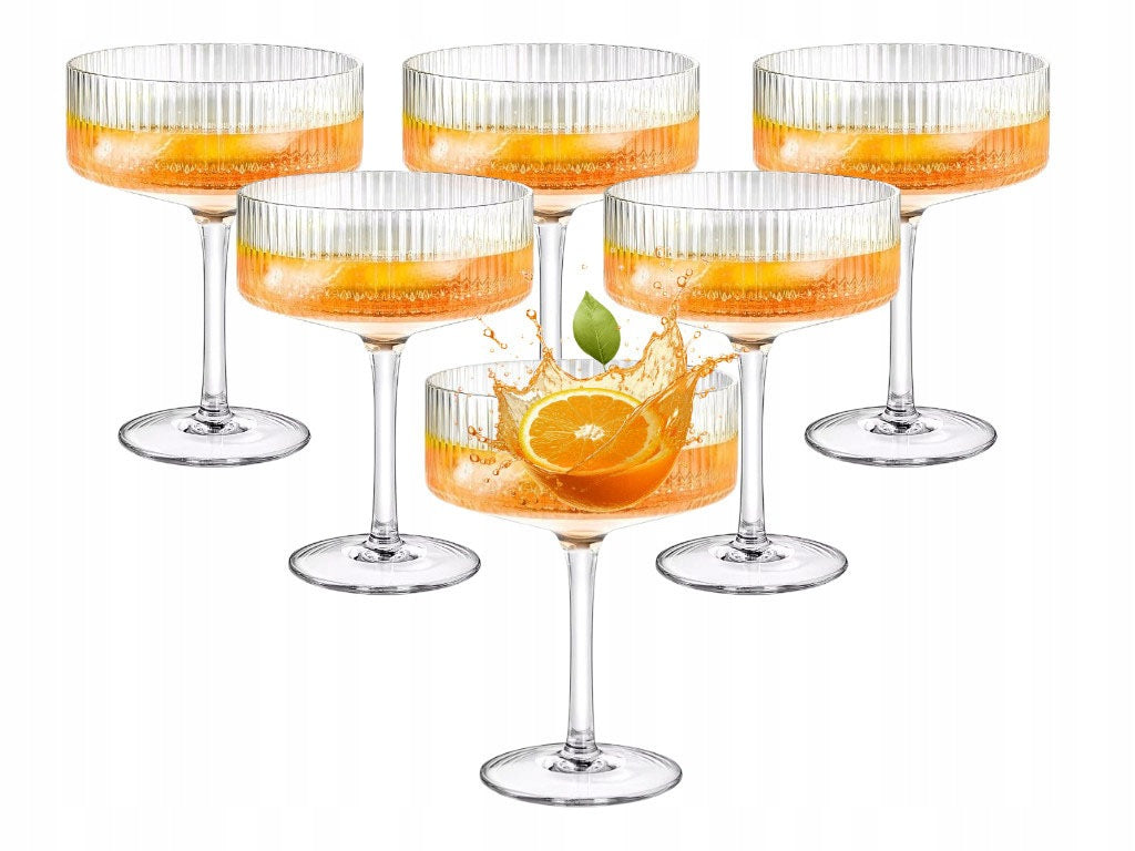 Rievėtų Martini ir Prosecco taurių rinkinys 300 ml, 6 vnt. – nuotrauka 1