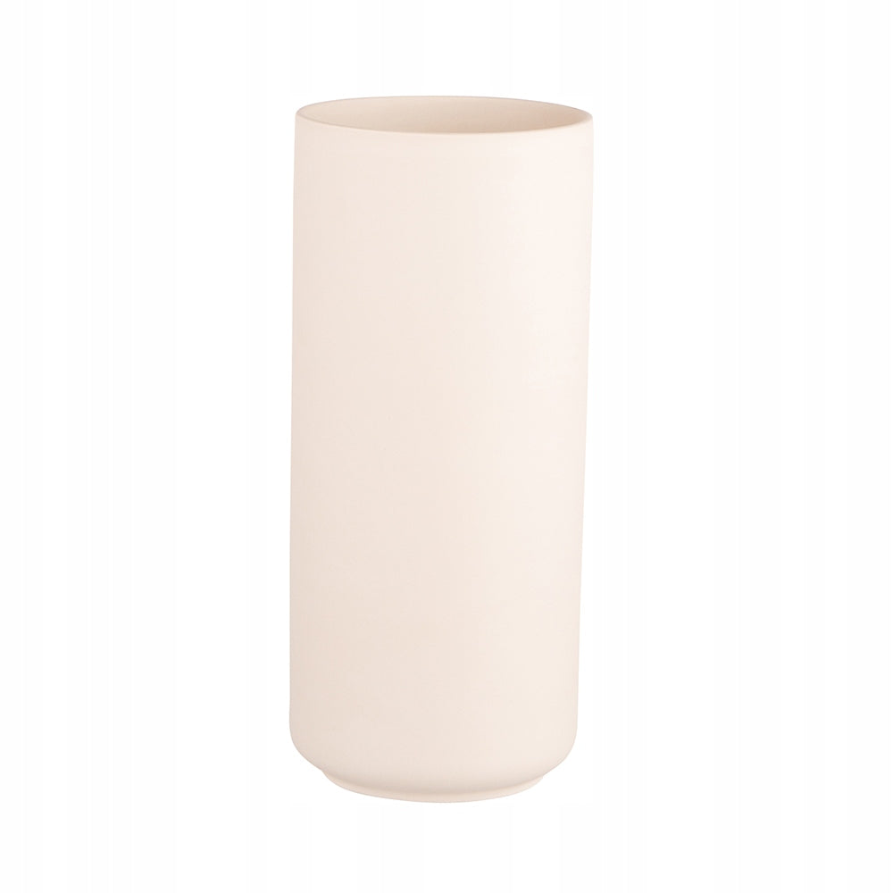 Kreminė keraminė vaza, 25 cm – nuotrauka 1