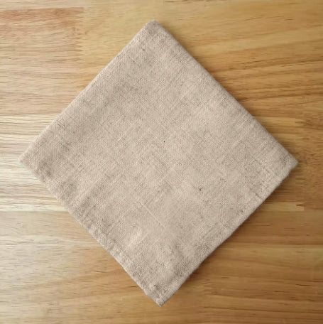 Smėlio spalvos medžiaginių servetėlių rinkinys 45×45 cm, 10 vnt. – nuotrauka 2