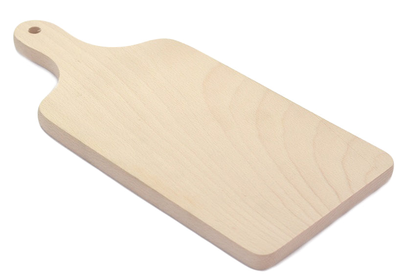 Medinė pjaustymo lentelė su rankena 42 cm – nuotrauka 1