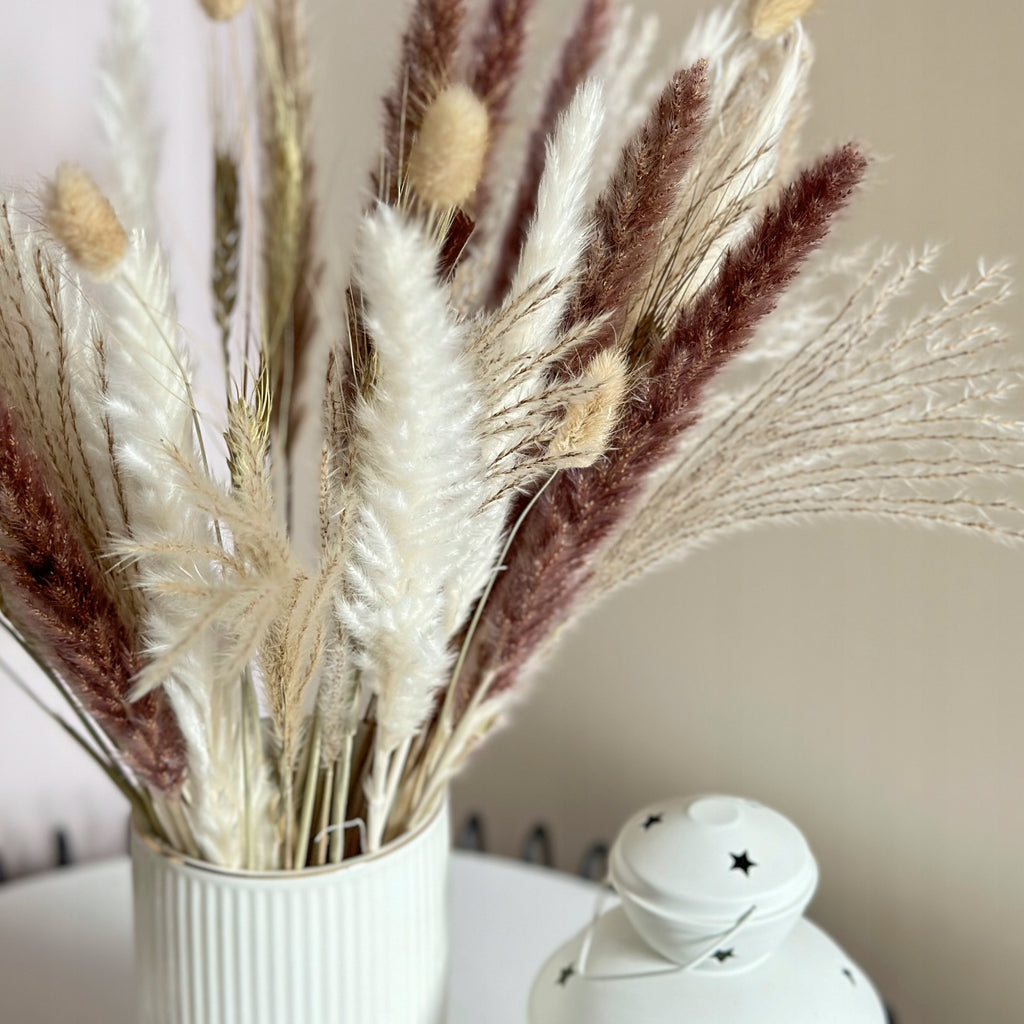 Džiovintos pampų žolės puokštė, 50 cm – nuotrauka 3