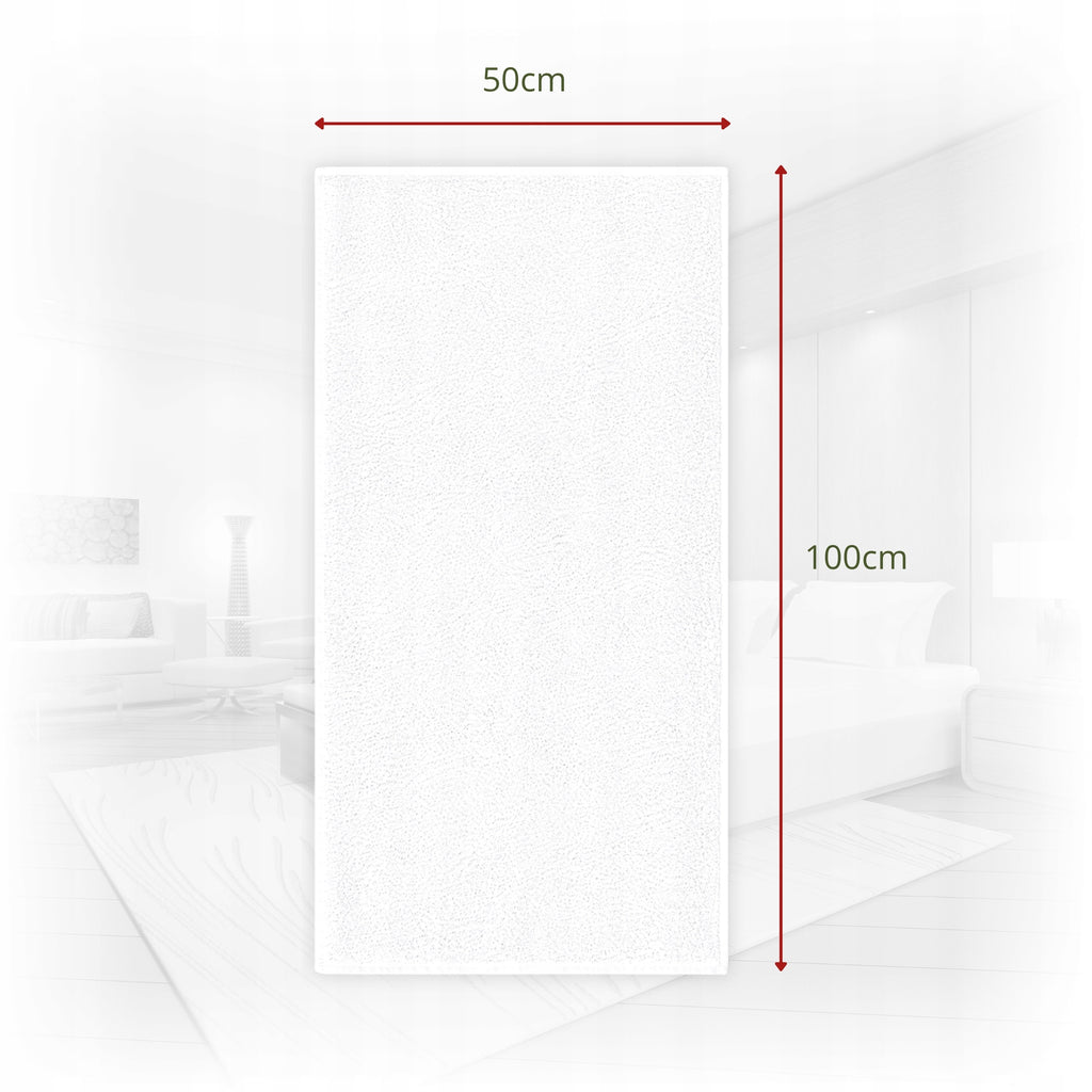 Baltas viešbučio tipo rankšluostis 50×100 cm – nuotrauka 5