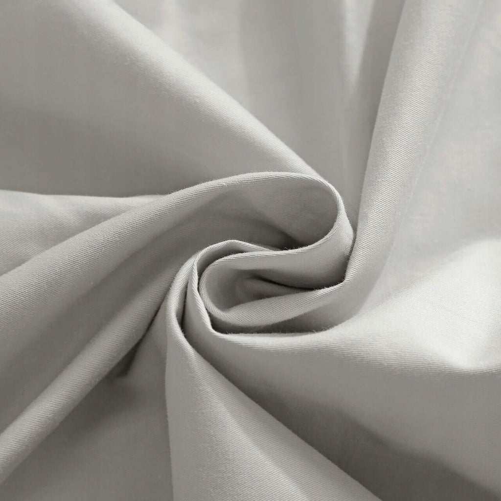 Medvilnės satino paklodė su guma, taupe, 180×200 cm