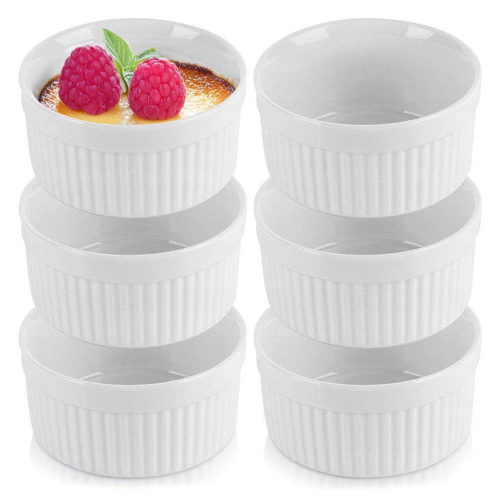 Keraminių apkepų formelių rinkinys, 6 vnt. po 260 ml – nuotrauka 1
