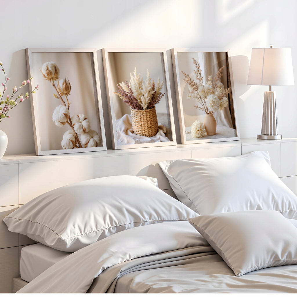 Trijų boho plakatų rinkinys su juodais rėmeliais – nuotrauka 2