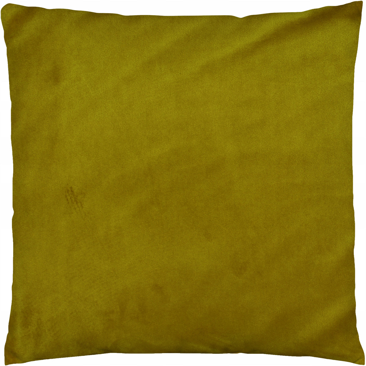 Alyvuogių spalvos veliūrinis užvalkalas 45×45 cm – nuotrauka 1