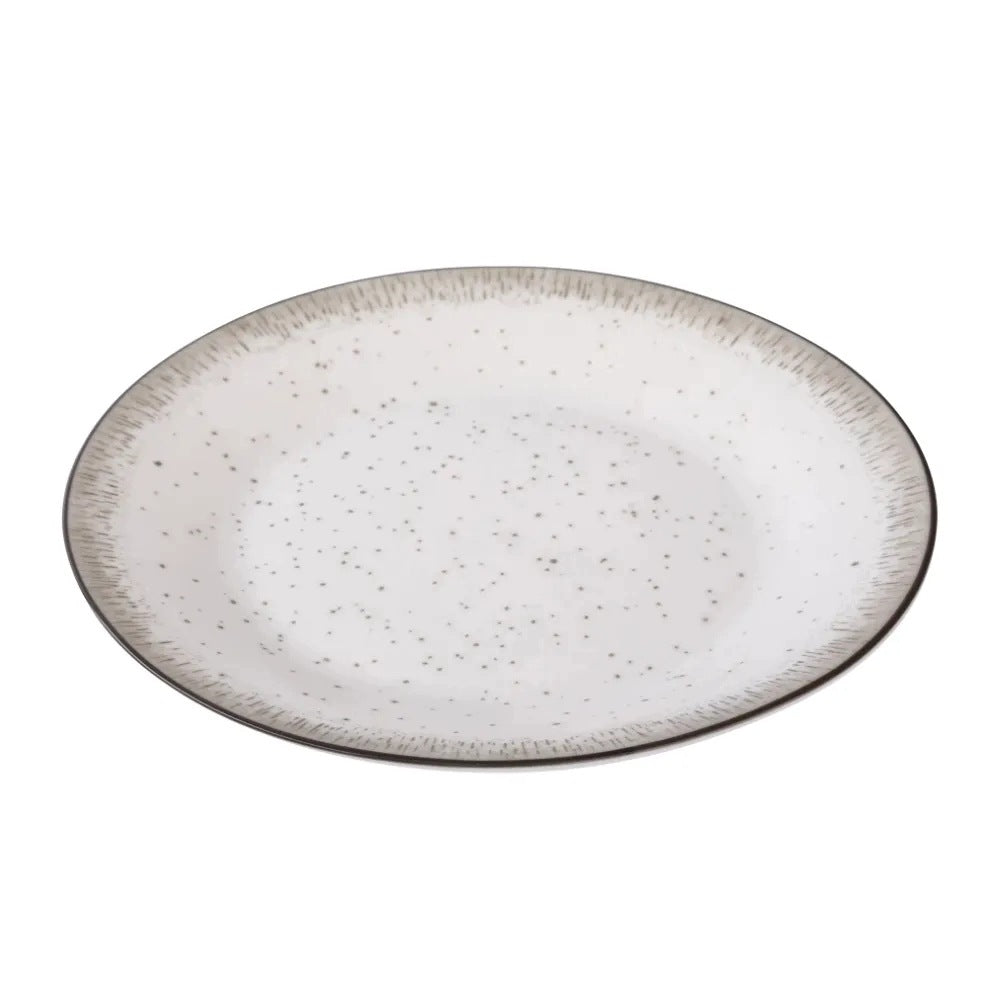 Smėlinių porcelianinių desertinių lėkščių rinkinys, 19 cm, 6 vnt.