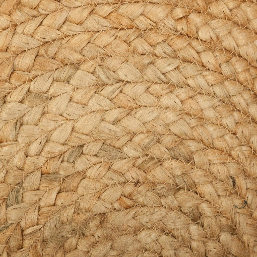 Apvalus džiuto kilimas, 120 cm, ekrū spalvos – nuotrauka 2