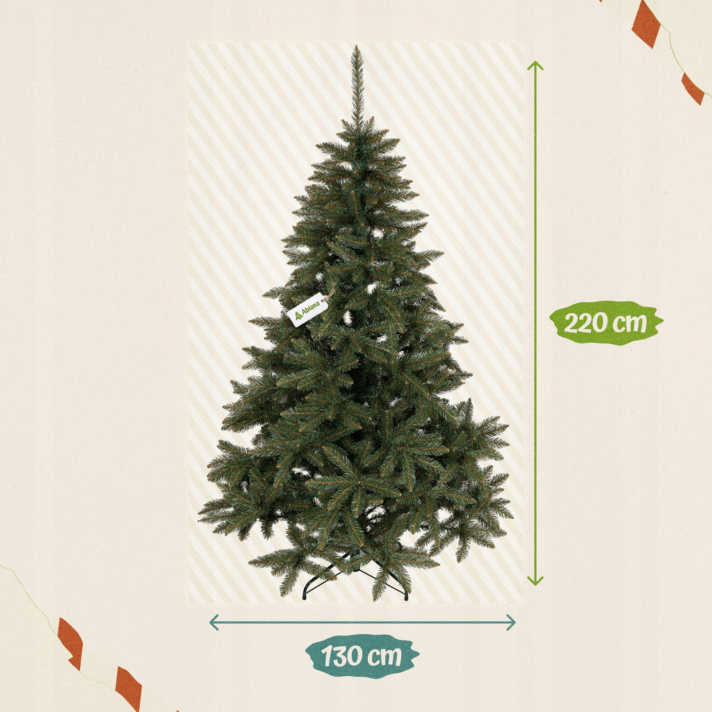 Dirbtinė kaukazo eglė 220 cm, tanki, metalinis stovas – nuotrauka 4