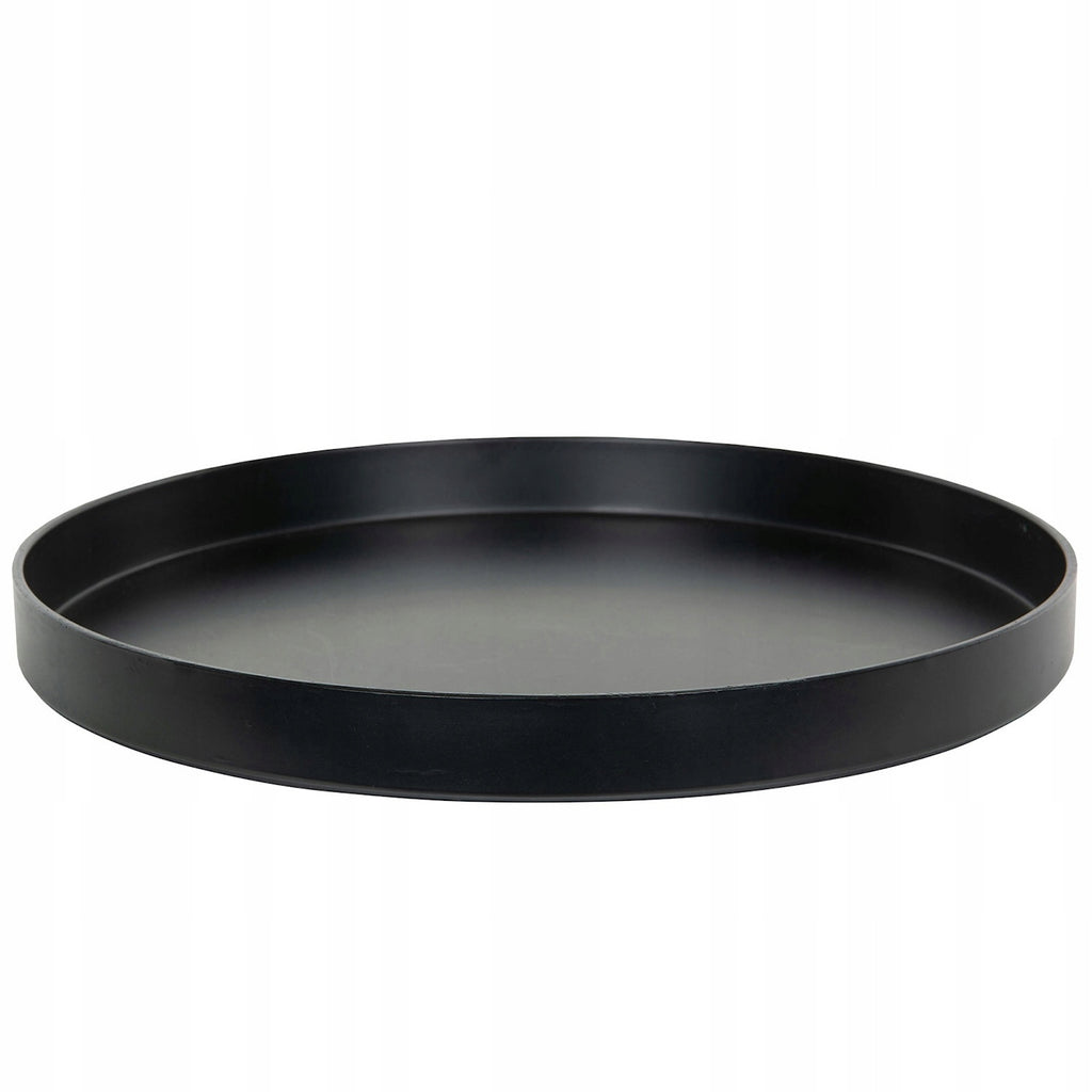 Juodas apvalus serviravimo padėklas, 36 cm – nuotrauka 1