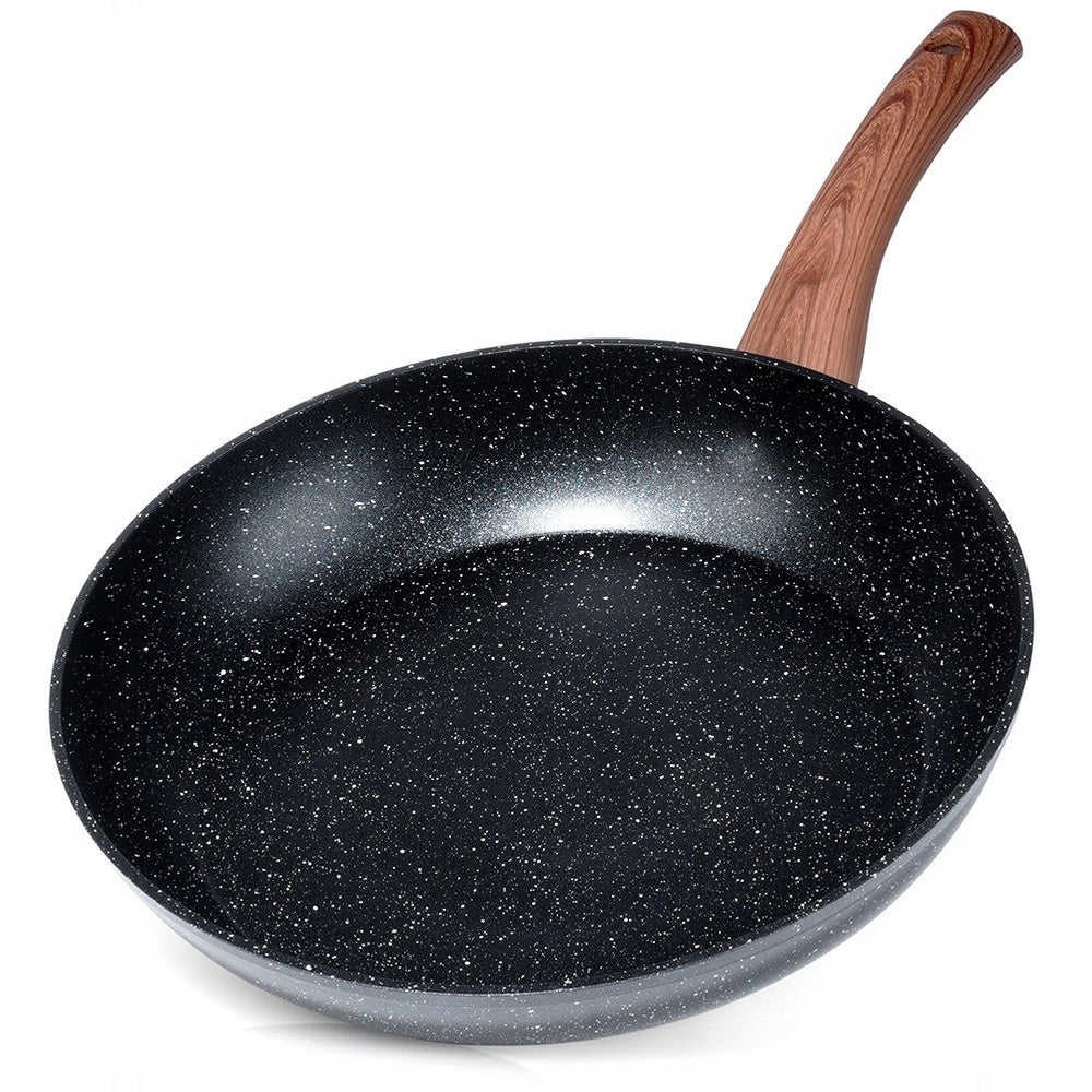 Granitinė keptuvė Vilde Black&Wood 28 cm – nuotrauka 2