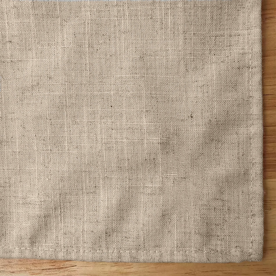 Smėlio spalvos medžiaginių servetėlių rinkinys 45×45 cm, 10 vnt. – nuotrauka 3