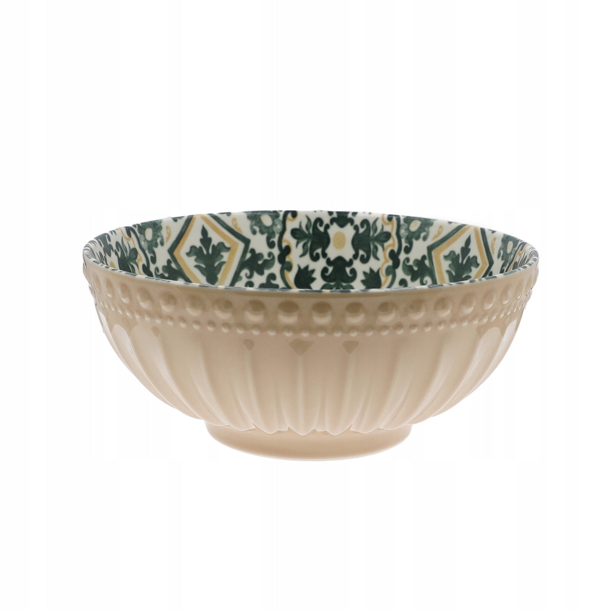 Akmens masės dubuo 20 cm, smėlio spalvos (Mosaique)
