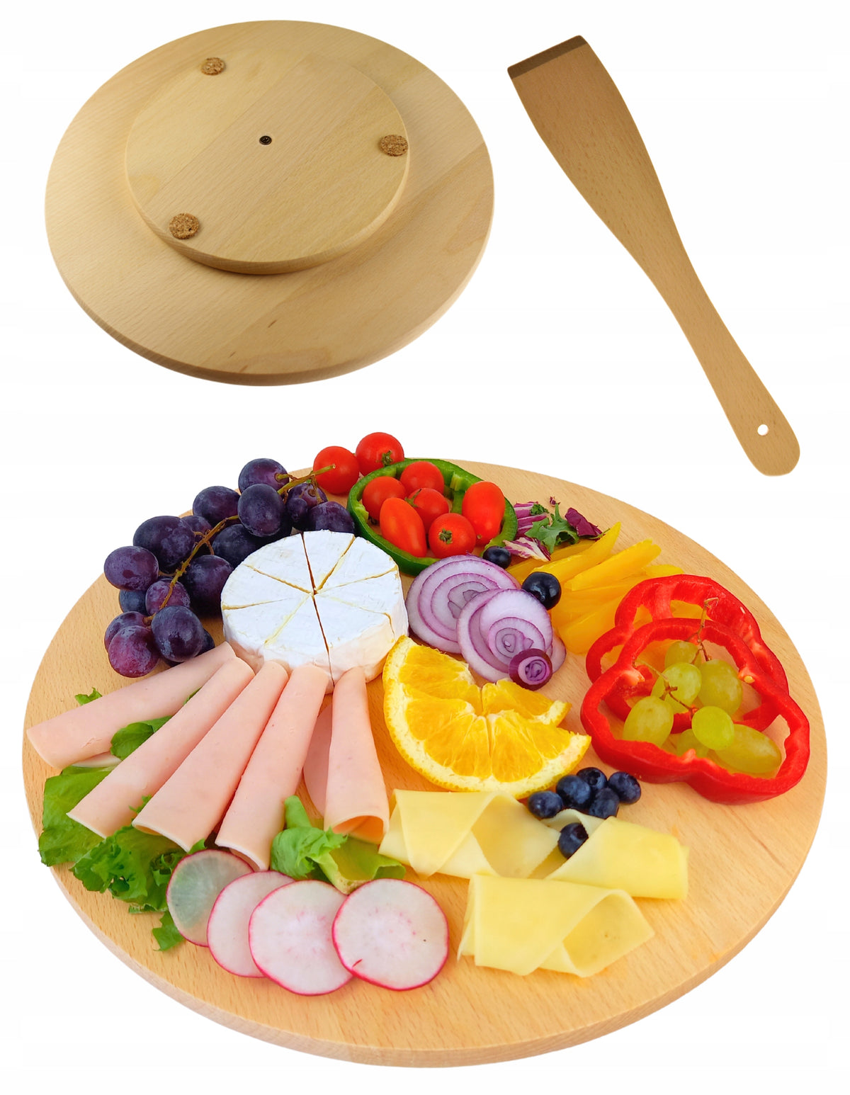 Sukama medinė serviravimo lenta 40 cm – nuotrauka 1