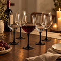 Raudonojo vyno taurių rinkinys 370 ml, 6 vnt. interjere