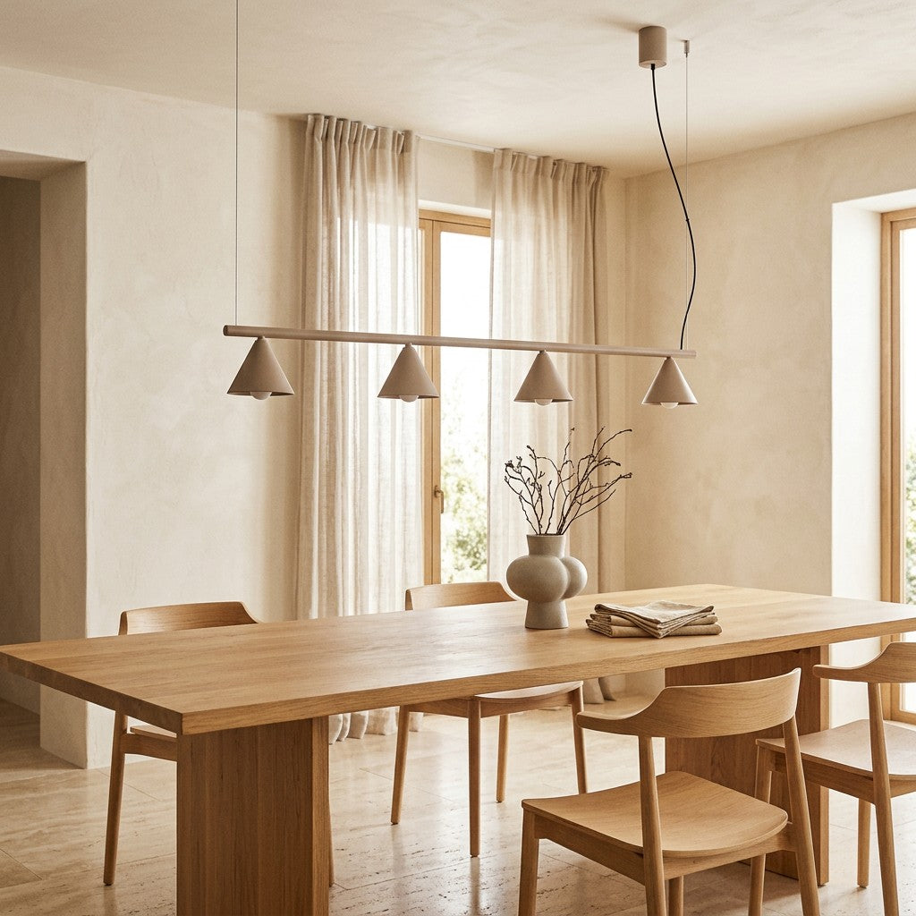 Sietynas Nox, spalva taupe – interjere